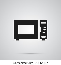 Isolated Microwave Icon Symbol On Clean Background. Vector Oven Element In Trendy Style.