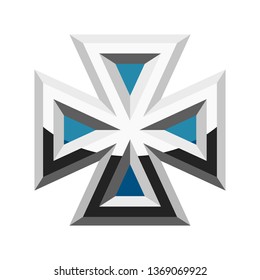 Isolated military medal image. Vector illustration design