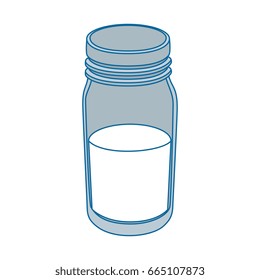 isolated milk bottle