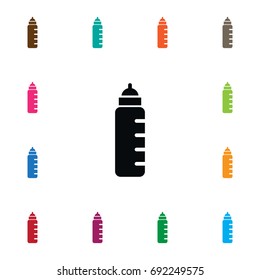 Isolated Milk Icon. Bottle Vector Element Can Be Used For Milk, Bottle, Feeding Design Concept.