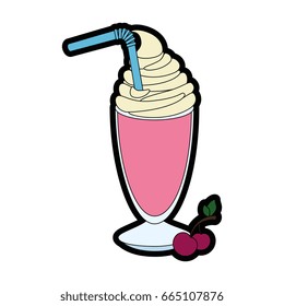 isolated milk shake