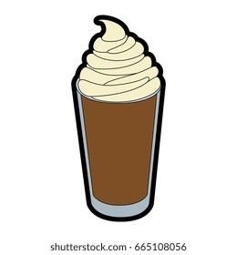 isolated milk shake