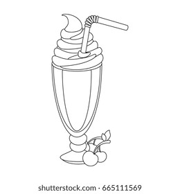 isolated milk shake