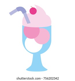 Isolated milkshake design