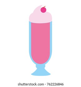 Isolated milkshake design