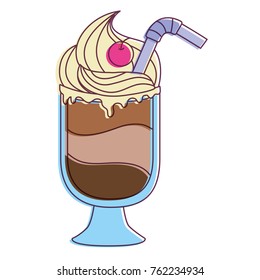 Isolated milkshake design