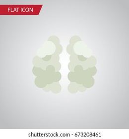 Isolated Mind Flat Icon. Mentality Vector Element Can Be Used For Mentality, Mind, Brain Design Concept.