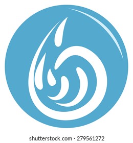 Isolated mineral water icon on a white background. Vector illustration