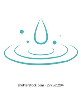 Isolated mineral water icon on a white background. Vector illustration