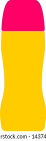 isolated minimalist water bottle vector