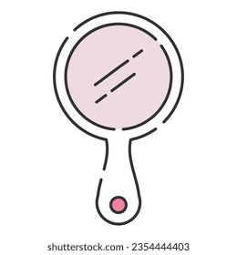 Isolated mirror colored fashion icon Vector