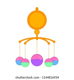 Isolated mobile rattle toy icon