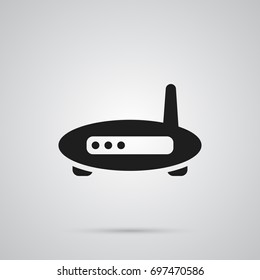 Isolated Modem Icon Symbol On Clean Background. Vector Router Element In Trendy Style.