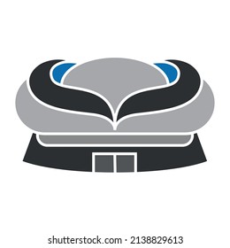 Isolated modern covered stadium vector illustration