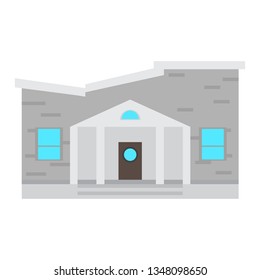 Isolated modern house building. Vector illustration design
