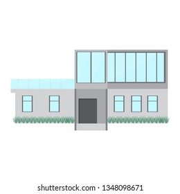 Isolated modern house building. Vector illustration design