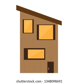 Isolated modern house building. Vector illustration design