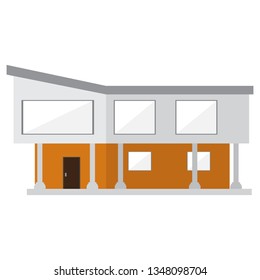 Isolated modern house building. Vector illustration design