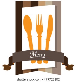 Isolated modern menu label design, Vector illustration