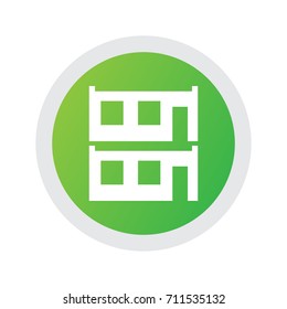 Isolated Modular House Icon Symbol On Clean Background. Vector Modern Element In Trendy Style.