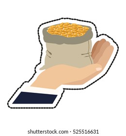 Isolated money bag design