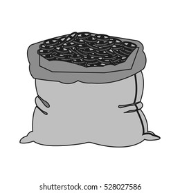 Isolated money bag design