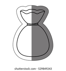 Isolated money bag design