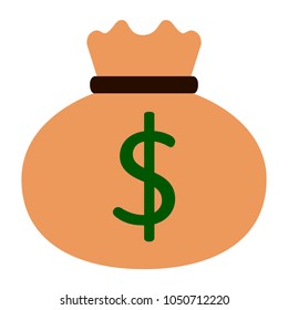 Isolated money bag icon