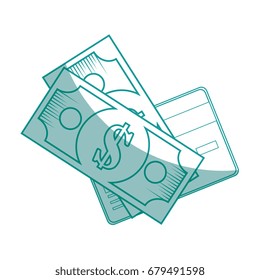 isolated money bills