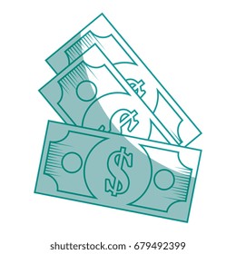 isolated money bills