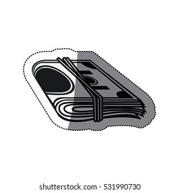 Isolated money bills  design