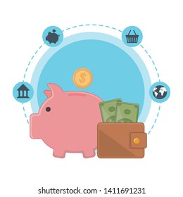 Isolated money design vector illustration
