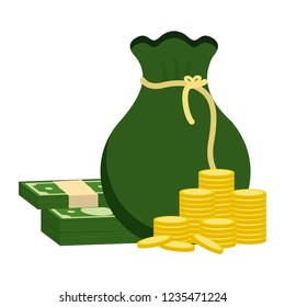 Isolated money icon design