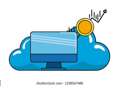 Isolated money icon set design