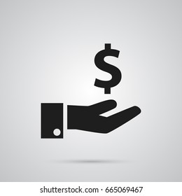 Isolated Money Saving Icon Symbol On Clean Background. Vector Sponsor Element In Trendy Style.