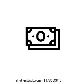 Isolated Money Vector Icon 