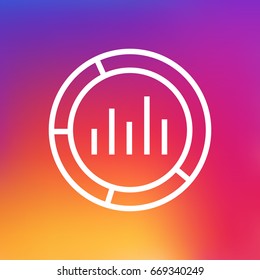 Isolated Monitoring Outline Symbol On Clean Background. Vector Market Element In Trendy Style.