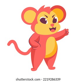 Isolated monkey baby vector illustration