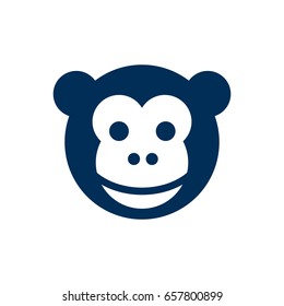 Isolated Monkey Icon Symbol On Clean Background. Vector Ape Element In Trendy Style.