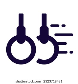 Isolated monochrome gym hoops icon Vector illustration
