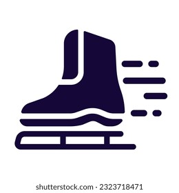Isolated monochrome ice skate icon Vector illustration