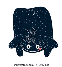 Isolated monster sketch on a white background, Vector illustration