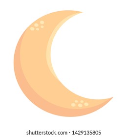 Isolated moon design vector illustration