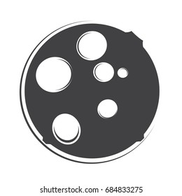 Isolated moon icon on a white background, Vector illustration