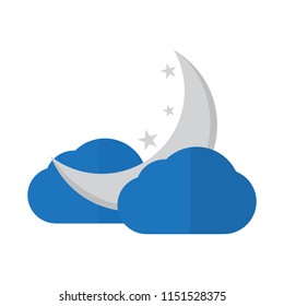 Isolated moon weather icon