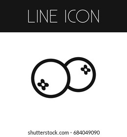 Isolated Mooseberry Outline. Cranberry  Vector Element Can Be Used For Mooseberry, Cranberry, Berry Design Concept.