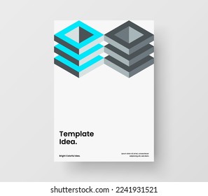 Isolated mosaic pattern banner layout. Clean handbill A4 vector design illustration.