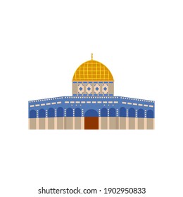Isolated mosque Islamic ramadan Karem religious icon- Vector
