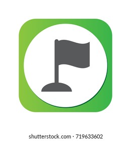 Isolated Motivation Icon Symbol On Clean Background. Vector Finish Element In Trendy Style.