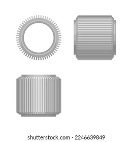 Isolated motor housing on white background
